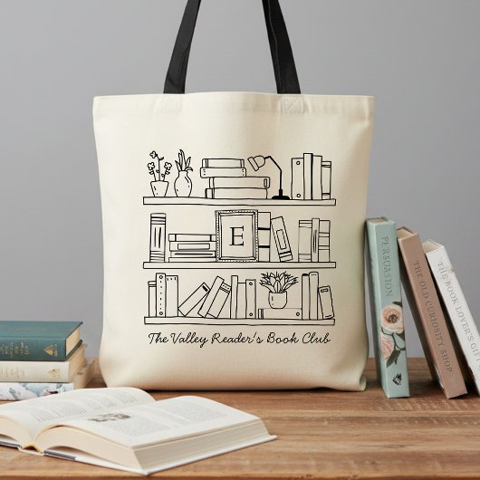 Book Club Member's Personalized Reader's Gift Tote Bag