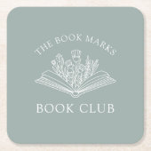 Book Club Name Personalized Event Kartonnen Onderzetters (Voorkant)