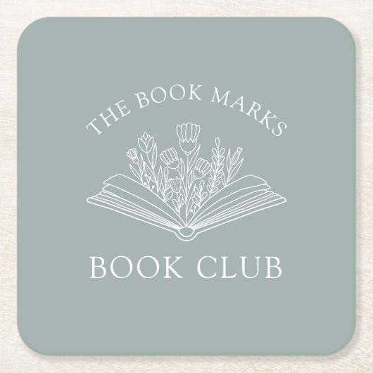 Book Club Name Personalized Event Kartonnen Onderzetters (Voorkant)