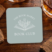 Book Club Name Personalized Event Kartonnen Onderzetters