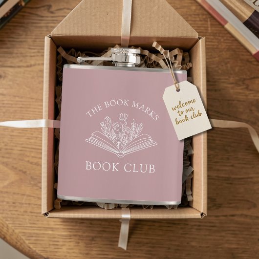 Book Club Name Personalized Gift Favor Heupfles