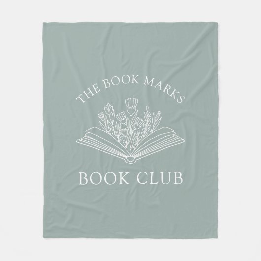 Book Club Name Personalized Member's Favor Gift Fleece Deken (Voorkant)