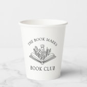 Book Club Name Personalized Papieren Bekers (Voorkant)