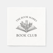 Book Club Name Personalized Party Servet (Voorkant)