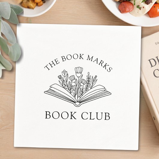 Book Club Name Personalized Party Servet