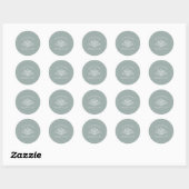 Book Club Name Personalized Ronde Sticker (Vel)