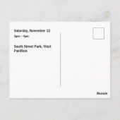 Book Club Open Invitation Customizable Briefkaart (Achterkant)