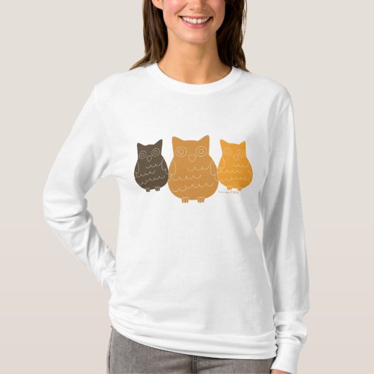 Book Club Owls T-shirt (Voorkant)