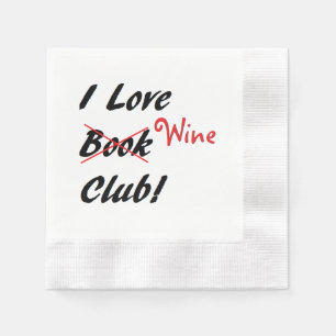"Book Club" Paper Napkins Servet