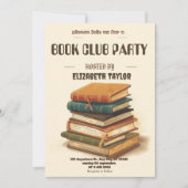 Book Club Party Invitation – Cozy Reading Night Kaart (Voorkant)