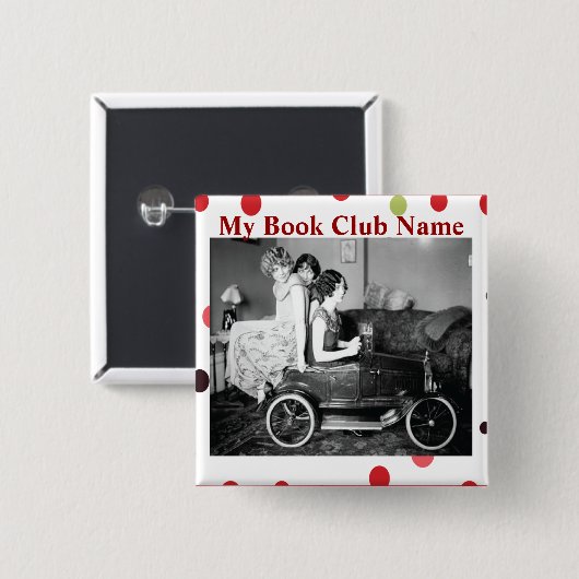 Book Club - Pas uw eigen Button aan (Voorkant /achterkant)