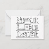 Book Club Personalized Correspondence Notitiekaartje (Achterkant)