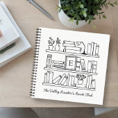 Book Club Personalized Gift Spiral Notebook Notitieboek
