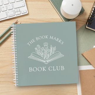 Book Club Personalized Name Gift Spiral Notebook Notitieboek