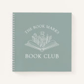Book Club Personalized Name Gift Spiral Notebook Notitieboek (Voorkant)