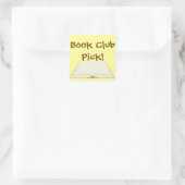 Book Club Pick Promos Vierkante Sticker (Tas)