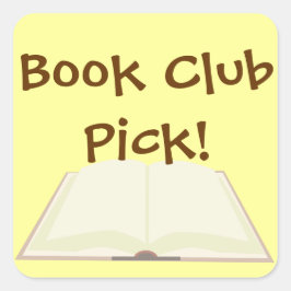 Book Club Pick Promos Vierkante Sticker
