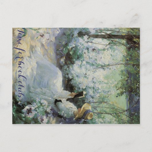 Book Club Post Card Uitnodiging Briefkaart (Voorkant)
