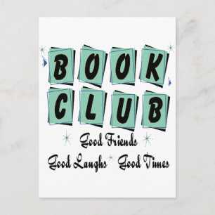 Book Club Retro - Goede vrienden, Times en Laughs Briefkaart