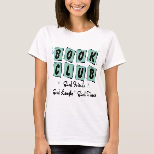 Book Club Retro - Goede vrienden, Times en Laughs T-shirt (Voorkant)