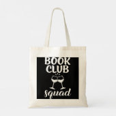 Book Club Squad Gift for Reading and Wine Drink Tote Bag (Achterkant)