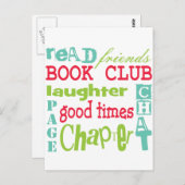 Book Club Subway Design door Artinsped Briefkaart (Voorkant / Achterkant)