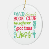 Book Club Subway Design door Artinsped Keramisch Ornament (Links)