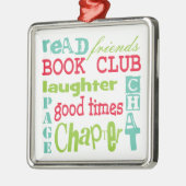 Book Club Subway Design door Artinsped Metalen Ornament (Links)