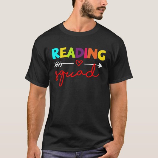 Book Club Tees Bookworm School Library  Reading Sq (Voorkant)