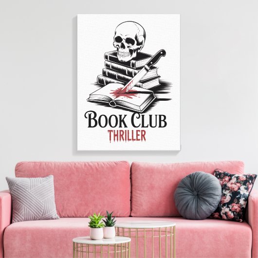 Book Club Thriller Canvas Afdruk (Insitu (Woonkamer))