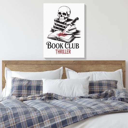 Book Club Thriller Canvas Afdruk (Insitu (Slaapkamer))