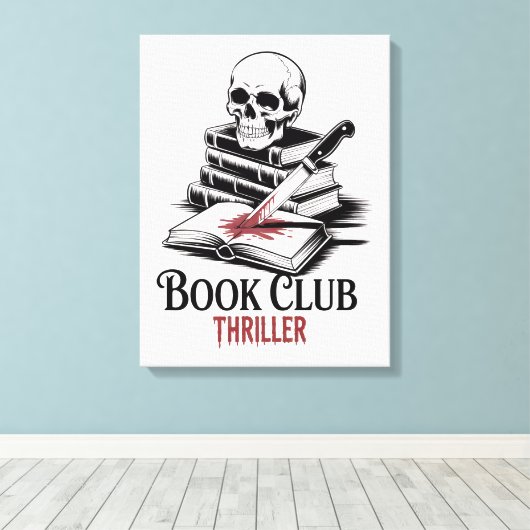 Book Club Thriller Canvas Afdruk (Insitu (Houten vloer))