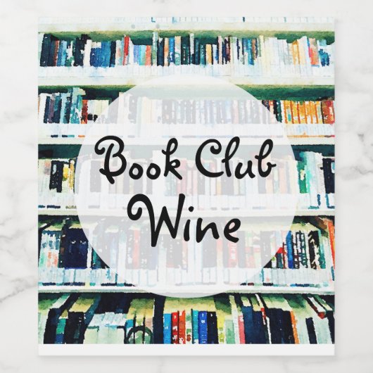 Book Club Wijn Etiket (Enkel label)