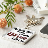 Book Club Wine Labels Sleutelhanger (Zijkant)