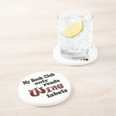 Book Club Wine Labels Zandsteen Onderzetter (Zijkant)