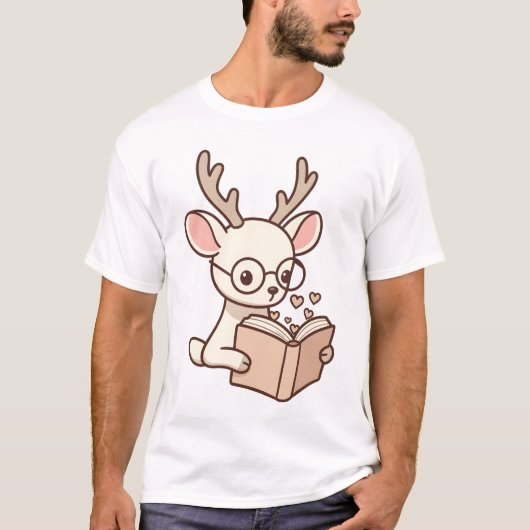 Book Deer T-shirt (Voorkant)