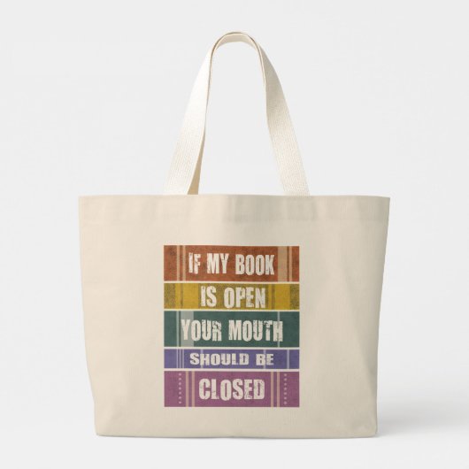 Book Design Canvas tas (Achterkant)