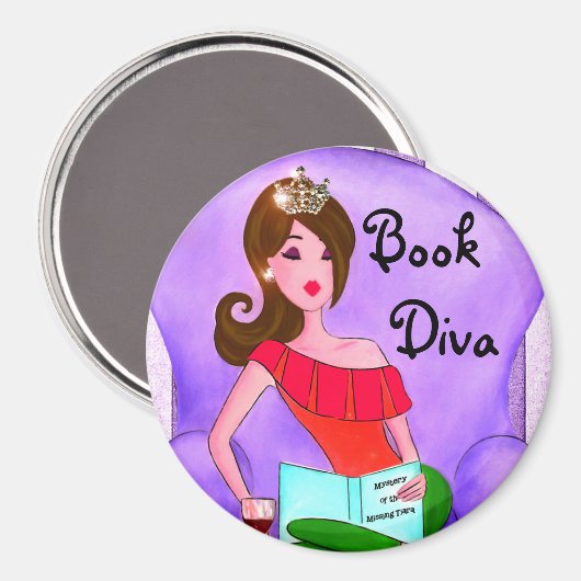 Book Diva magnet (Voorkant / Achterkant)