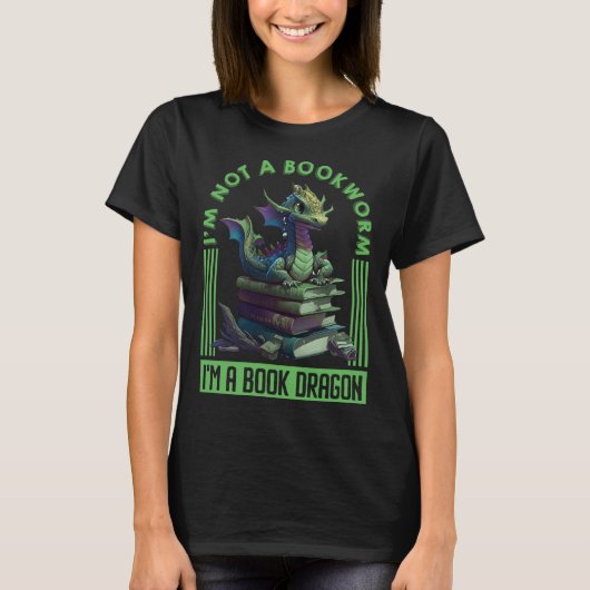Book Dragon book  Dragon fans Book love Dragon T-shirt (Voorkant)