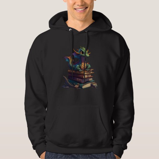 Book  Dragon Fans Book Reading Enthusiasts Books   Hoodie (Voorkant)