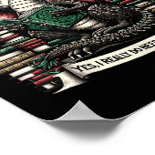 Book Dragon Yes I Really Do Need All These Books  Poster (Hoek)