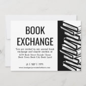 Book Exchange Black White Kaart (Voorkant)