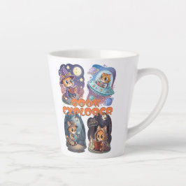 Book Explorer – Cute Cat Reading Adventure Latte Mok