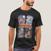 Book Explorer – Cute Cat Reading Adventure T-shirt (Voorkant)