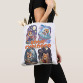 Book Explorer – Cute Cat Reading Adventure Tote Bag (Dichtbij)
