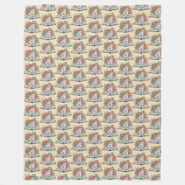 Book Fleece Blanket Deken