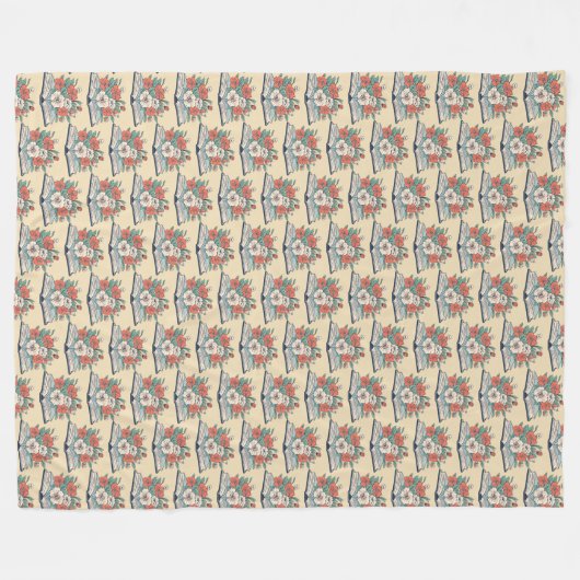 Book Fleece Blanket Deken (Voorkant (Horizontaal))