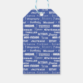 Book Genres Blue White Cadeaulabel