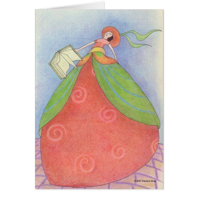Book Girl-kaart (Voorkant)