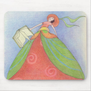 Book Girl Mousepad Muismat